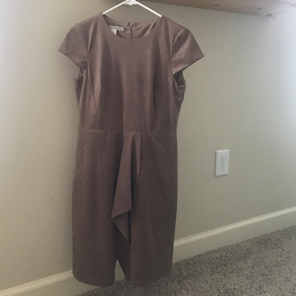 Faux Suede Dress